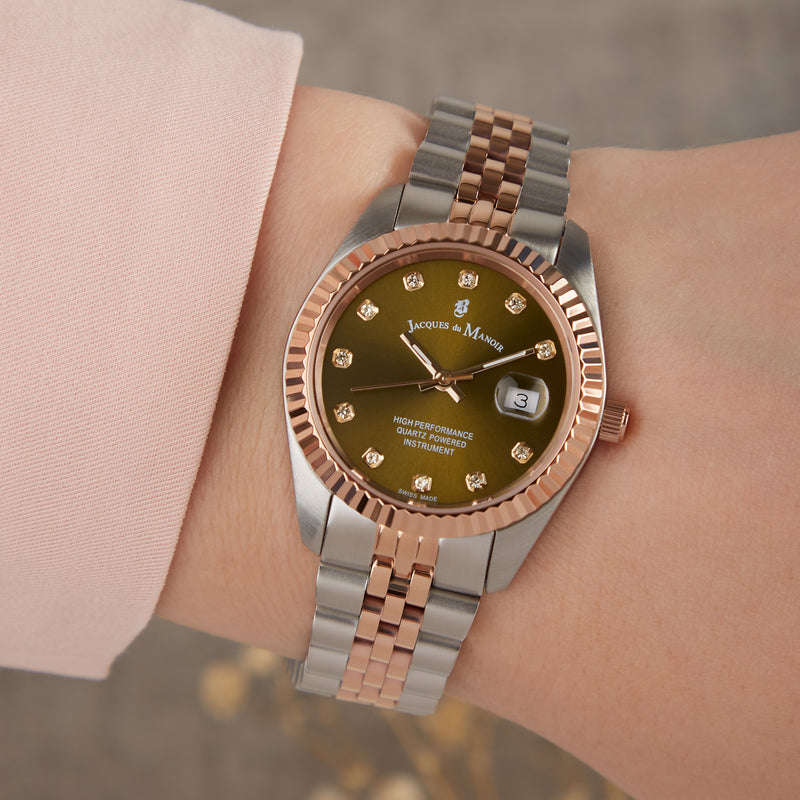 Jacques du Manoir Inspiration damen Uhr Roségold/Silber JWL01202-zoom-