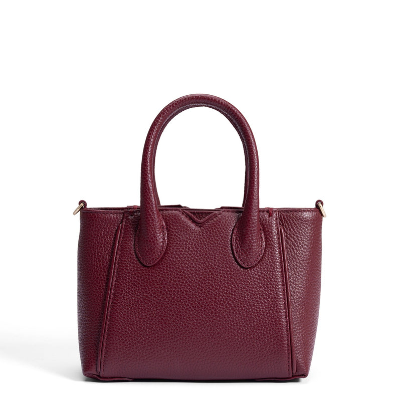 Isabel Bernard Honoré Cloe Mini Bordeaux Kalbsleder Handtasche IB21124-052-zoom-