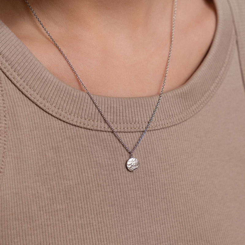 Violet Hamden Luna 925 Sterlingsilber Halskette mit Münze VH14008-zoom-