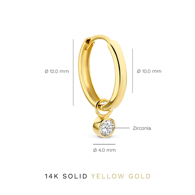 Isabel Bernard Rivoli Aélys 14 Karat | Gold Reif-Ohrringe IB360156-zoom-