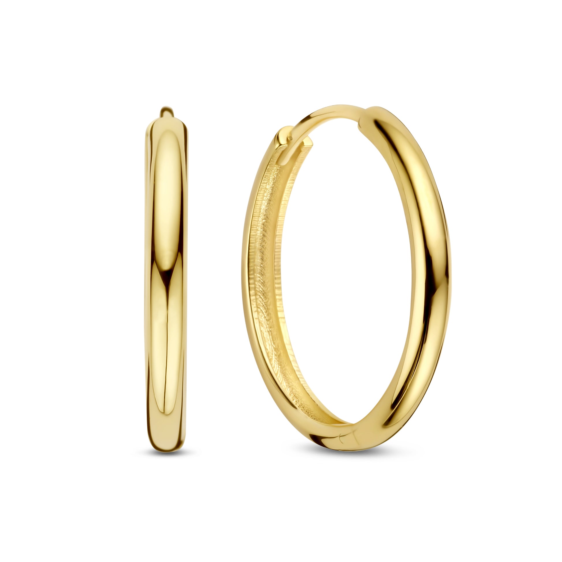 Isabel Bernard Rivoli Morgane 14 carat Gold Hoop Earrings IB360266