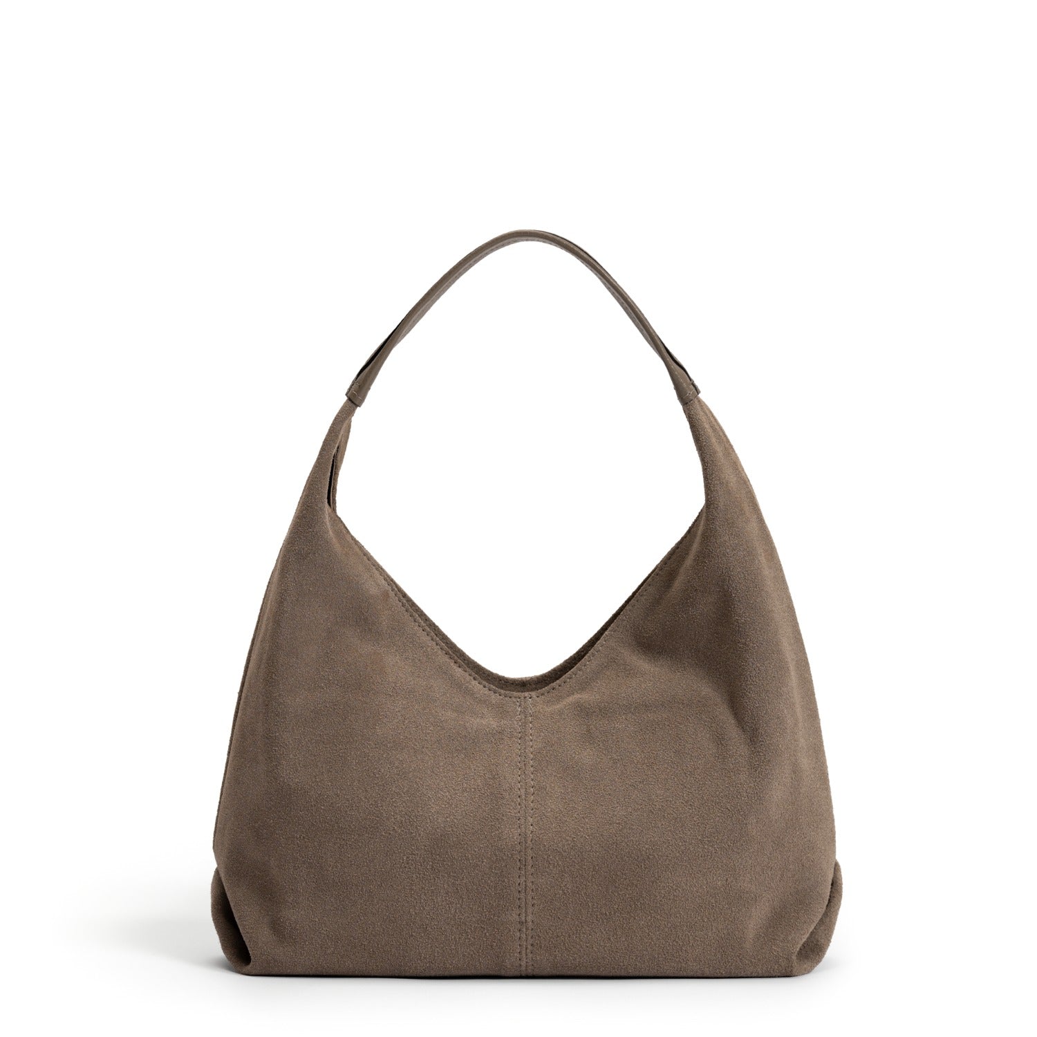 Isabel Bernard Honoré Grace mini taupe suede handbag IB21132-178