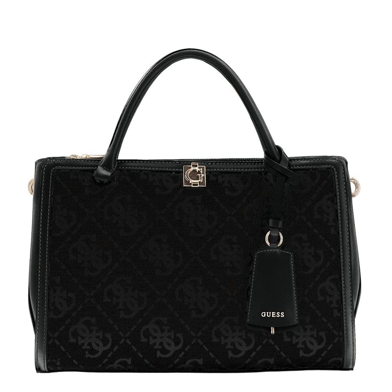 Guess Audrey Black Logo Girlfriend Handbag HWJG97-55070-BLO