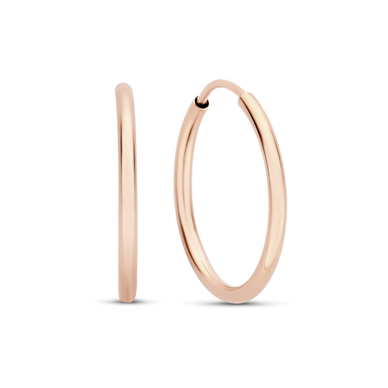 Isabel Bernard La Concorde Cerise 14 Karat | Roségold Reif-Ohrringe IB360162-zoom-