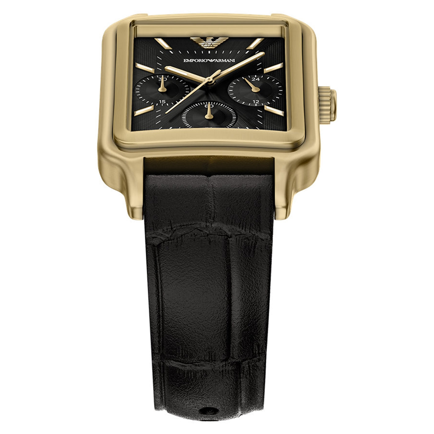 Emporio Armani Rectangular Black Dial Watch AR11753