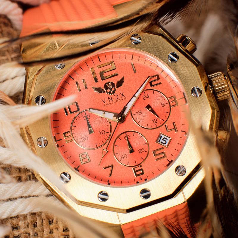 VNDX Ibiza Rebel damen Uhr Orange LD12810-30-zoom-