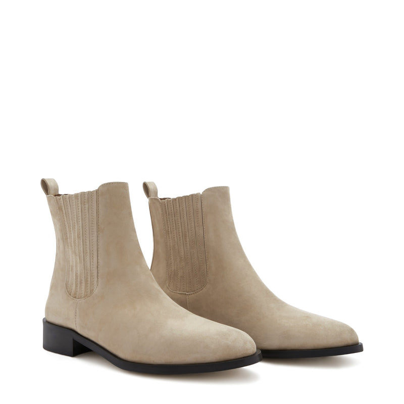 Isabel Bernard Vendôme Chey Beige Suede Chelsea Stiefel IB53000SS-174-37-zoom-