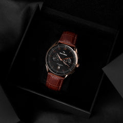Mats Meier Mont Vélan Chrono Black/Brown Watch MM10001