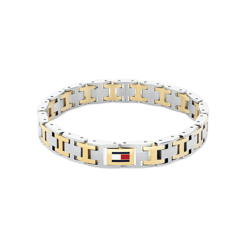 Tommy Hilfiger Edelstahl Bicolor Herren Gliederarmband TJ2790683-zoom-