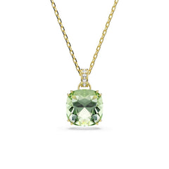 Swarovski Millenia Gold-Tone Necklace with Green Pendant 5764821