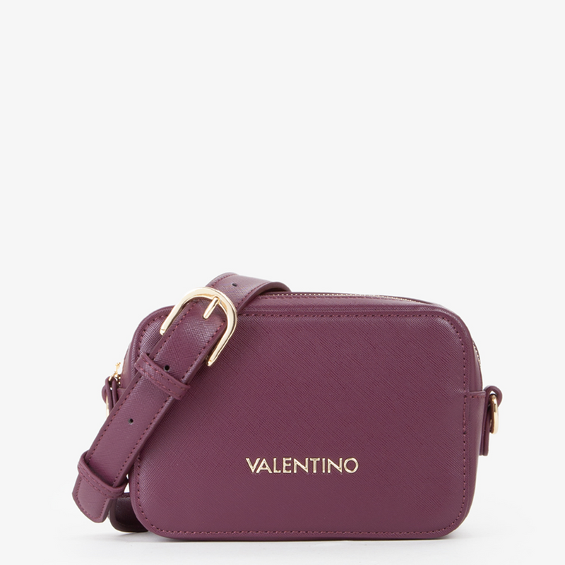 Valentino Bags Zero Re Bordeauxfarbene Umhängetasche VBS7B306PRUGNA-zoom-