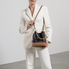 Isabel Bernard Femme Forte Minette Black Calfskin Handbag IB21114-001