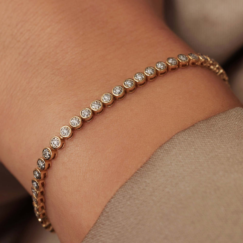 Isabel Bernard De la Paix Alfie 14 Karat | Gold Tennis Armband | Diamant 0.36 Karat | IBD320007-zoom-