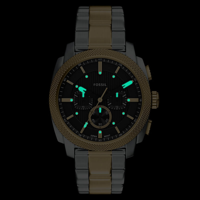 Fossil Machine Round Black Dial Watch FS6159-zoom-