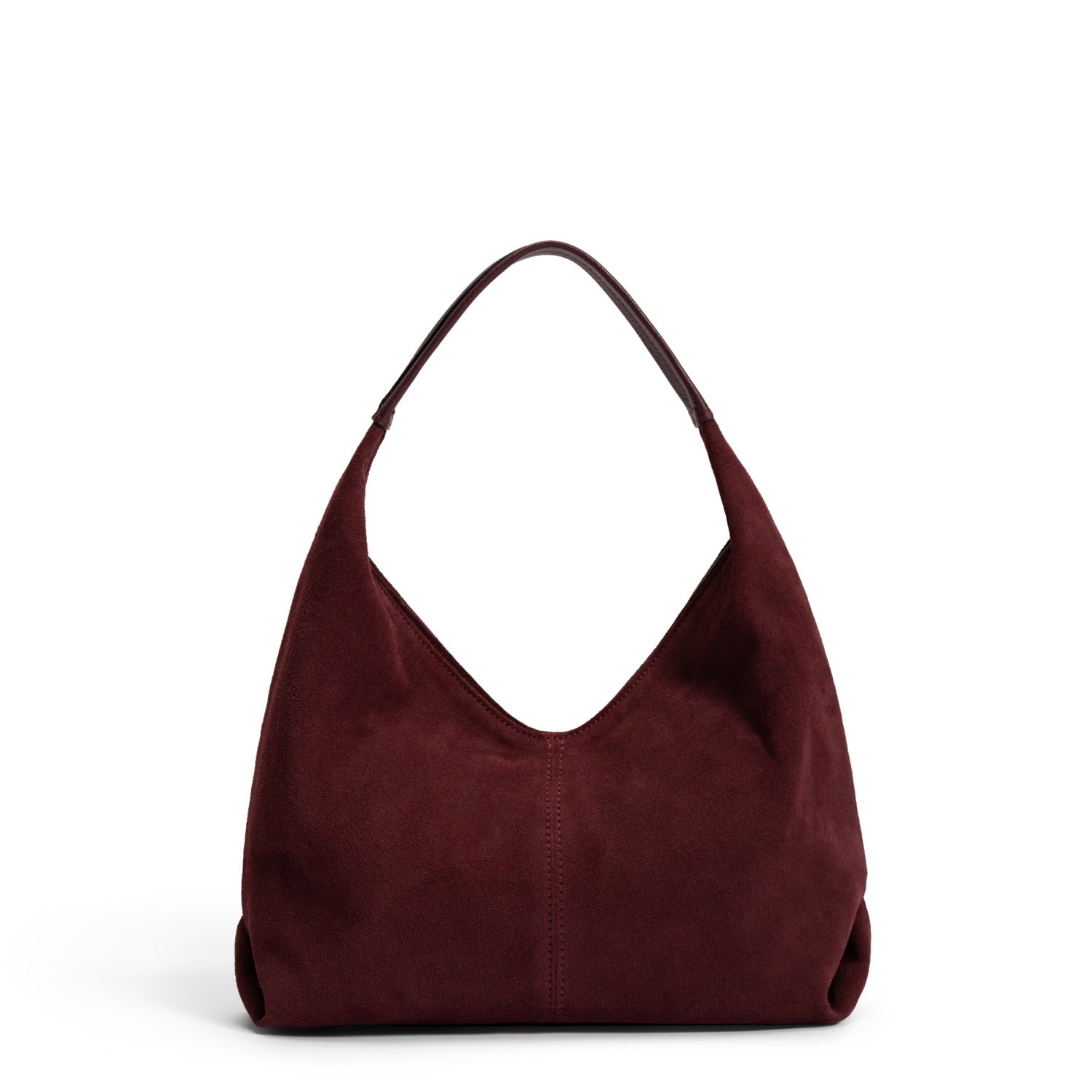 Isabel Bernard Honoré Grace mini dark bordeaux suede handbag IB21132-152