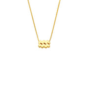 Isabel Bernard Étoiles d’Or Aquarius 14 Carat Gold Venetian Necklace With Horoscope IB340188