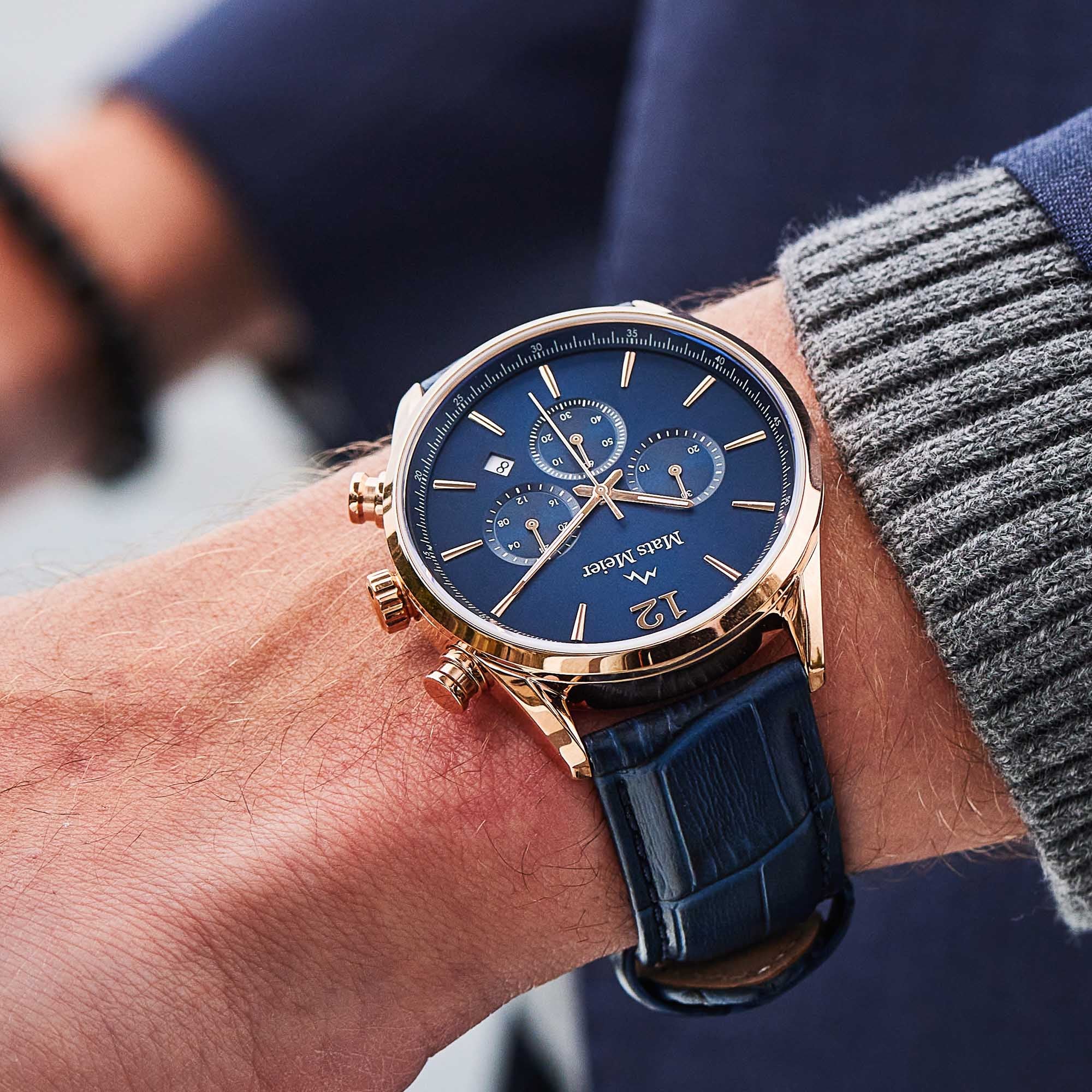Mats Meier Grand Cornier Blue Chrono Watch MM00131