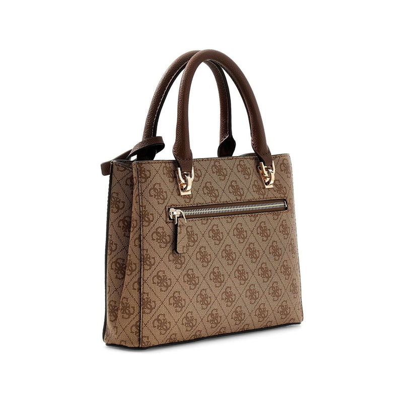 Guess Noelle Latte Logo Brown Handtasche Mit Mehreren Fächern HWBG96-72050-LGW-zoom-