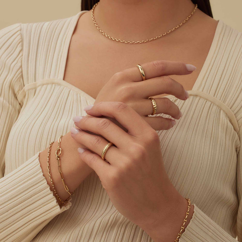 Isabel Bernard Aidee Odile 14 Karat | Gold Kette Armband IB320128-zoom-