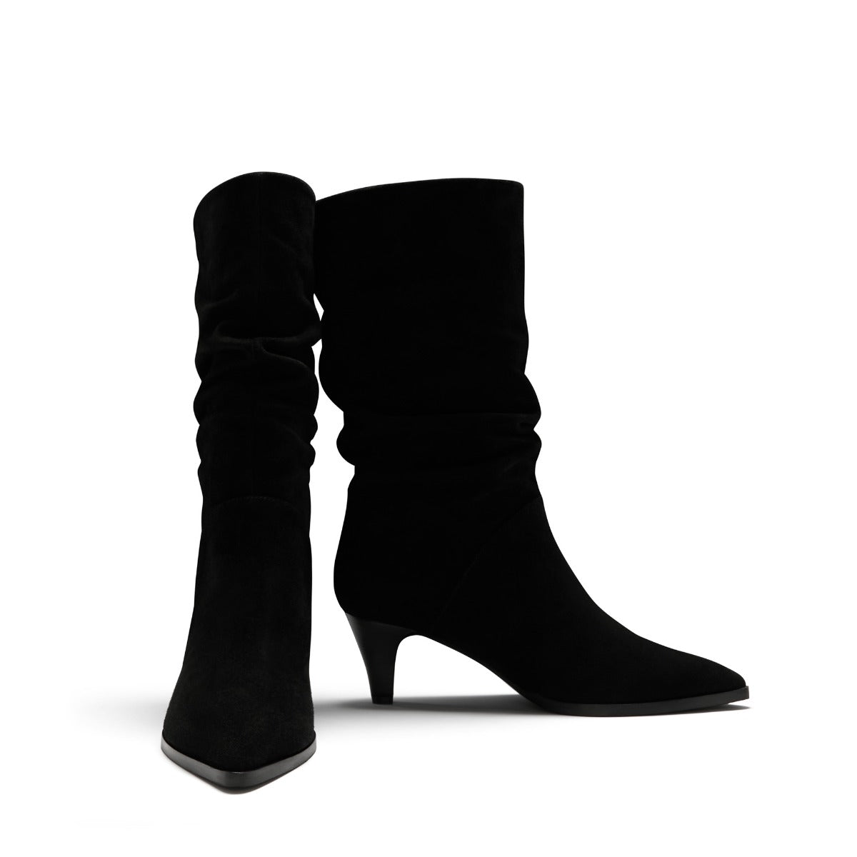 Isabel Bernard Vendôme Margot Black Suede Boots IB54005-101-37