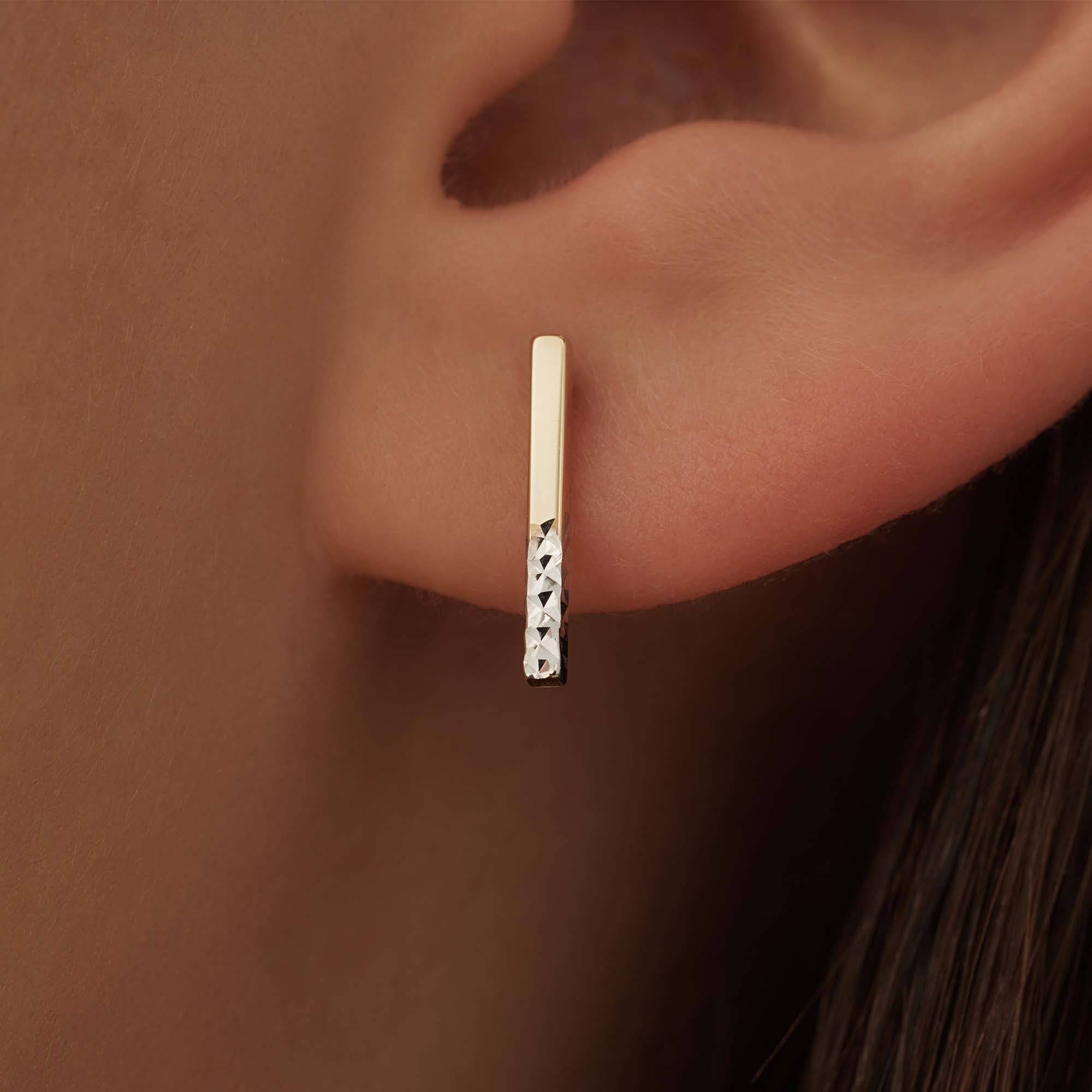 Isabel Bernard Le Marais Alice 14 Carat Golden Ear Studs IB360249