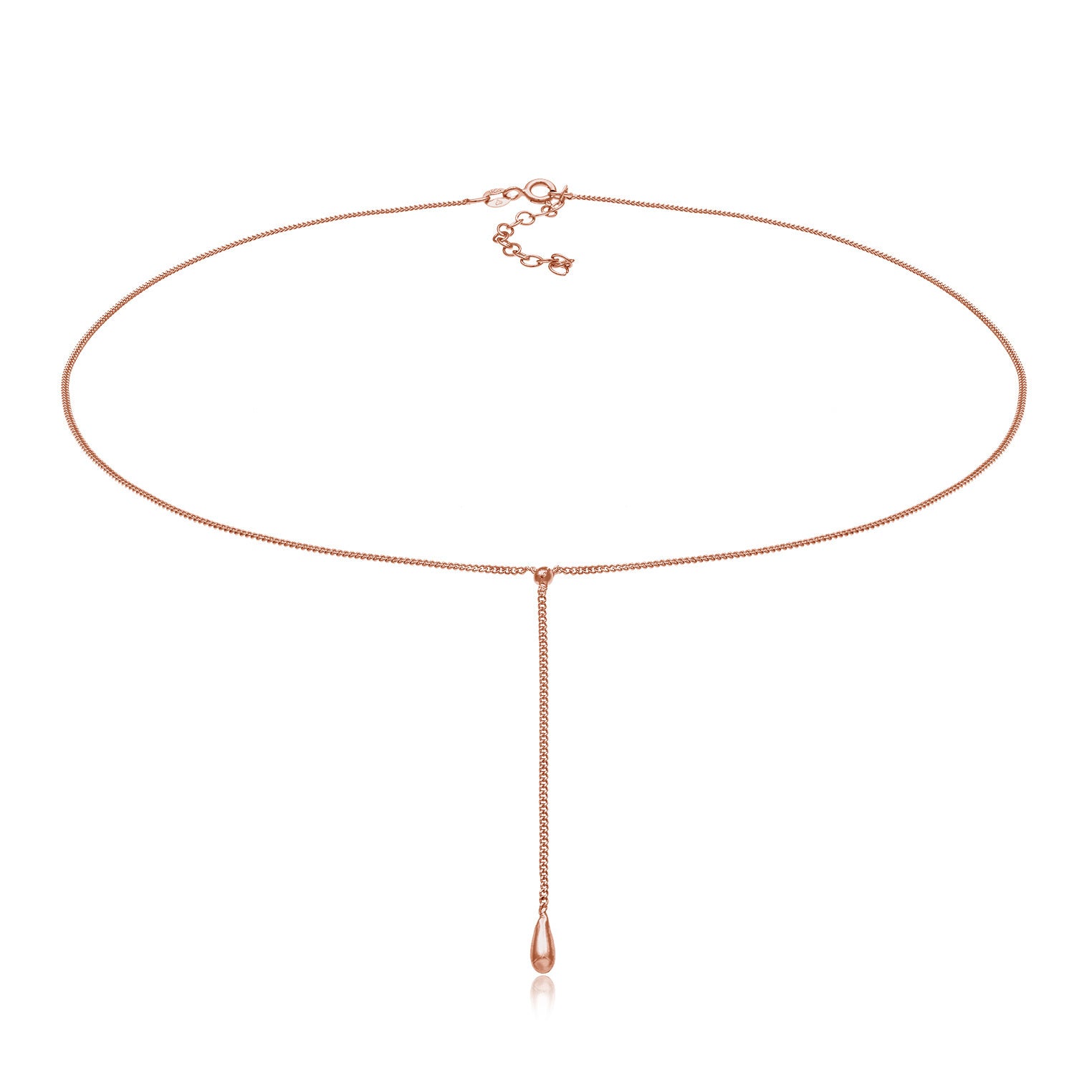 Elli 925 Sterling Silver Y Chain Choker 2004-BF-0007806-001