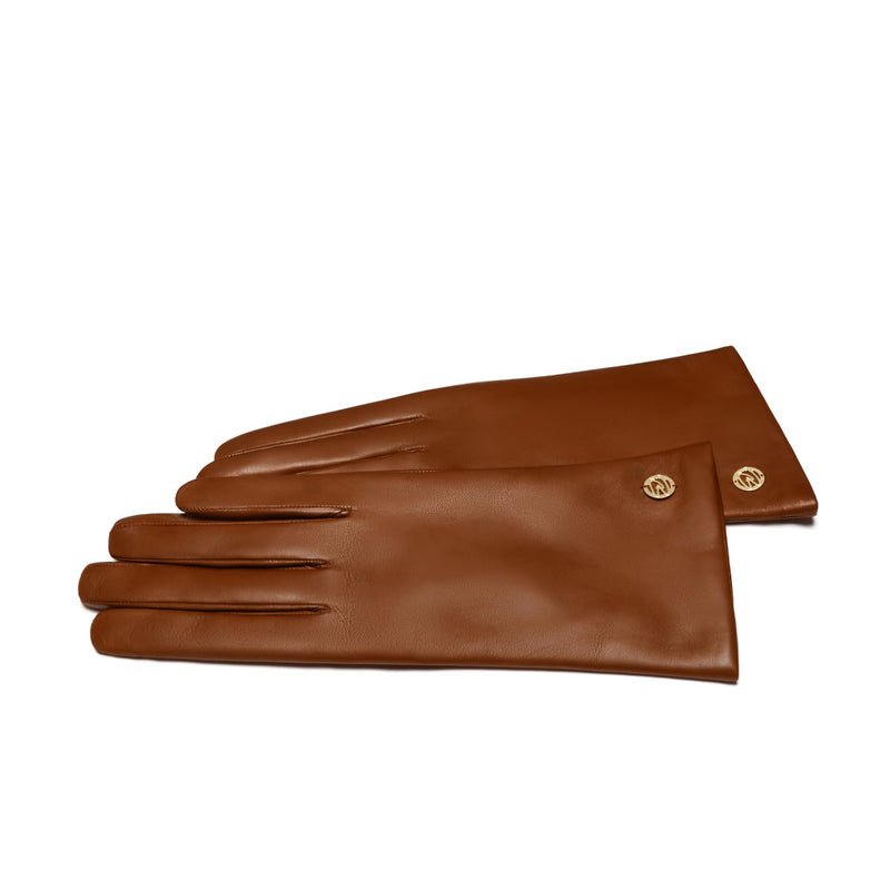 Isabel Bernard Honoré Eleanor Cognac Ziegenfell Leder Handschuhe IB67000-336-7-zoom-