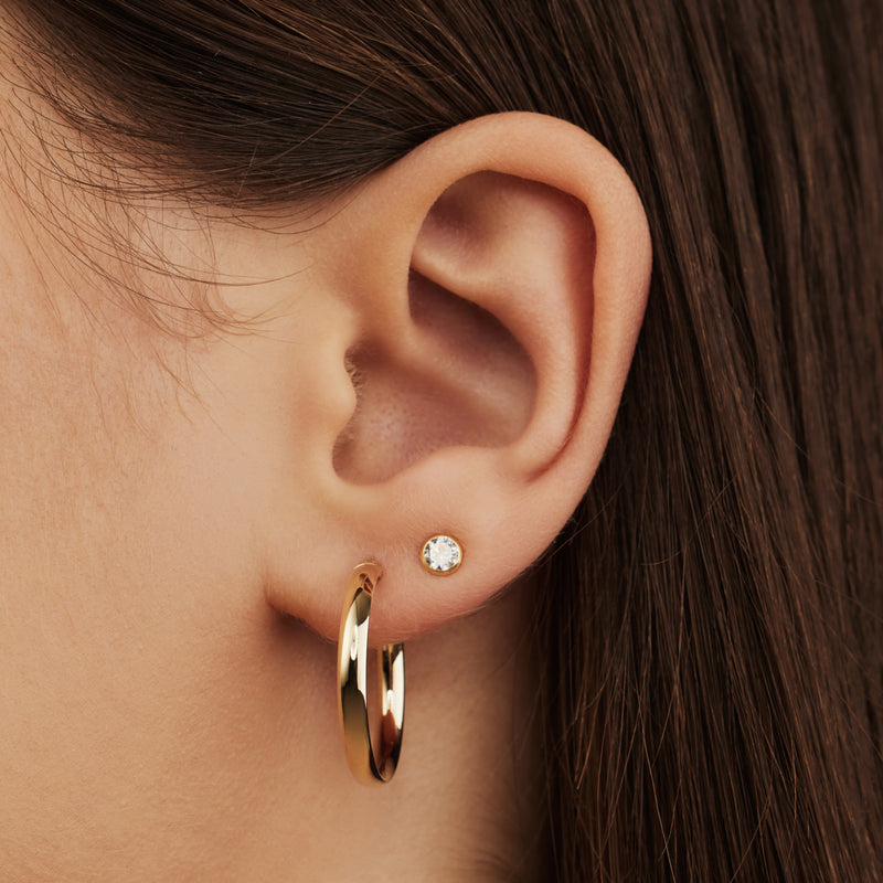 Isabel Bernard Rivoli Estrella 14 Karat | Gold Reif-Ohrringe IB360126-zoom-