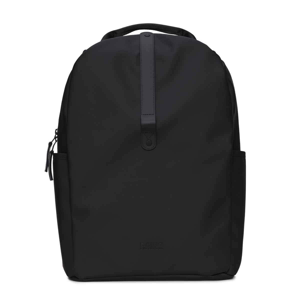 Rains Black Clip Front Backpack R14890-01
