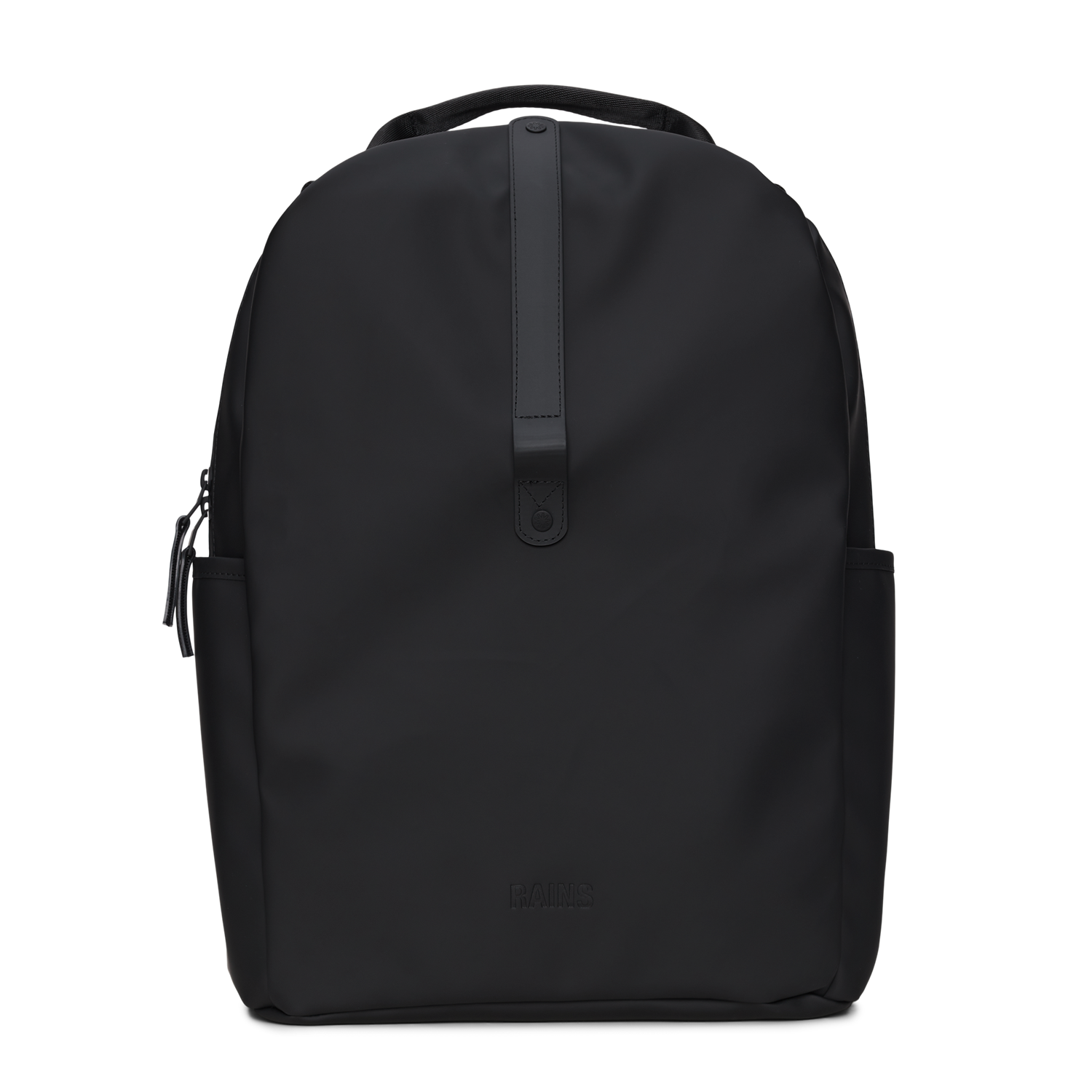 Rains Black Clip Front Backpack R14890-01
