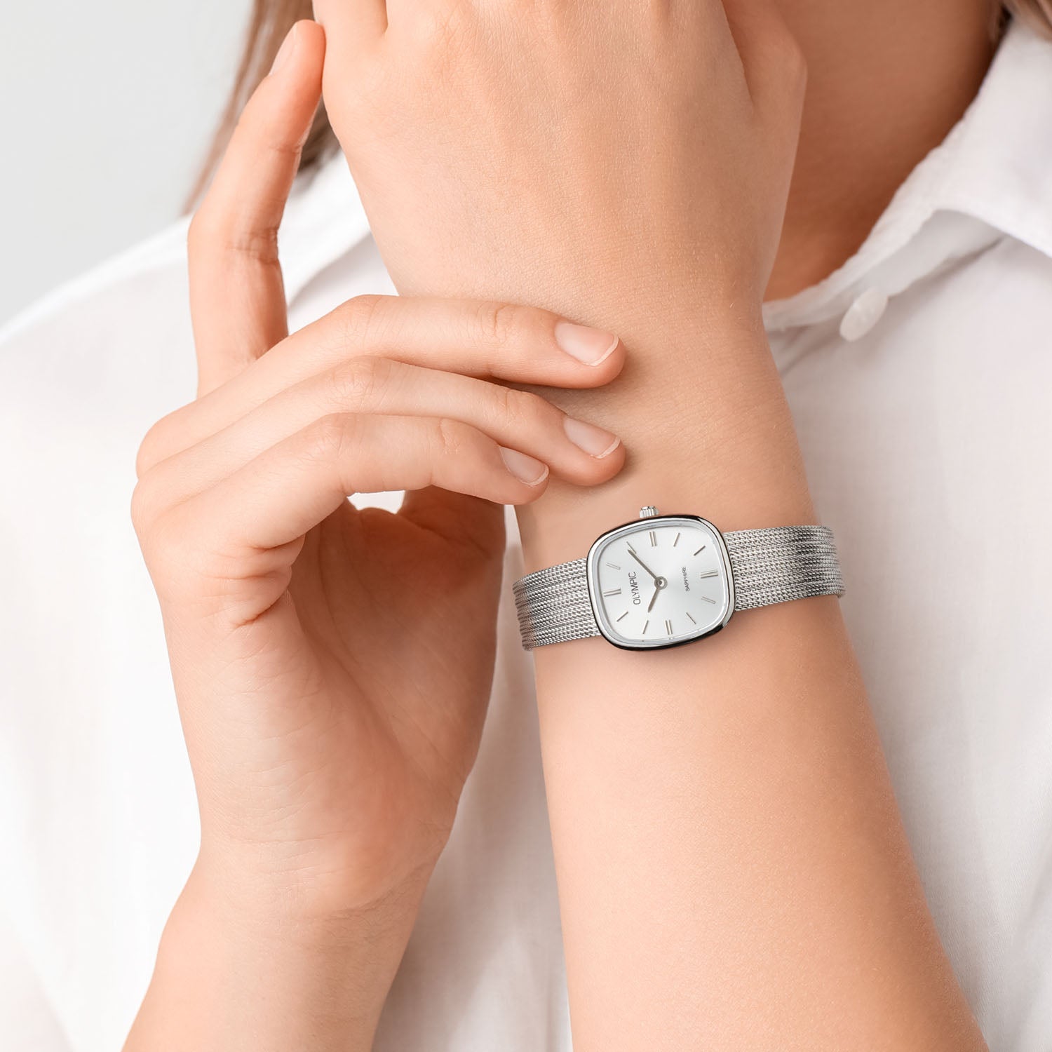 Olympic RetroChic Silver Women's Watch OL73DSS001