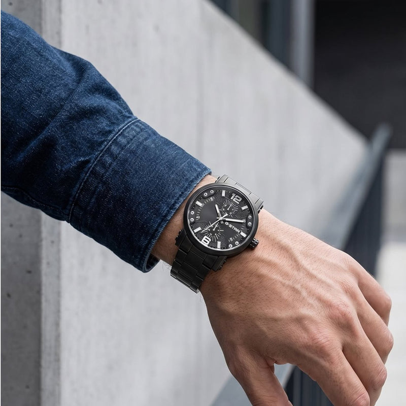 G-STAR Rovic Schwarze Herrenuhr GSW.509.08-zoom-