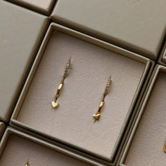 Karma 14 karat gold plated Earparty EPV01GP