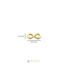 Beloro Jewels Della Spiga 9 karaat oorknoppen BO360003