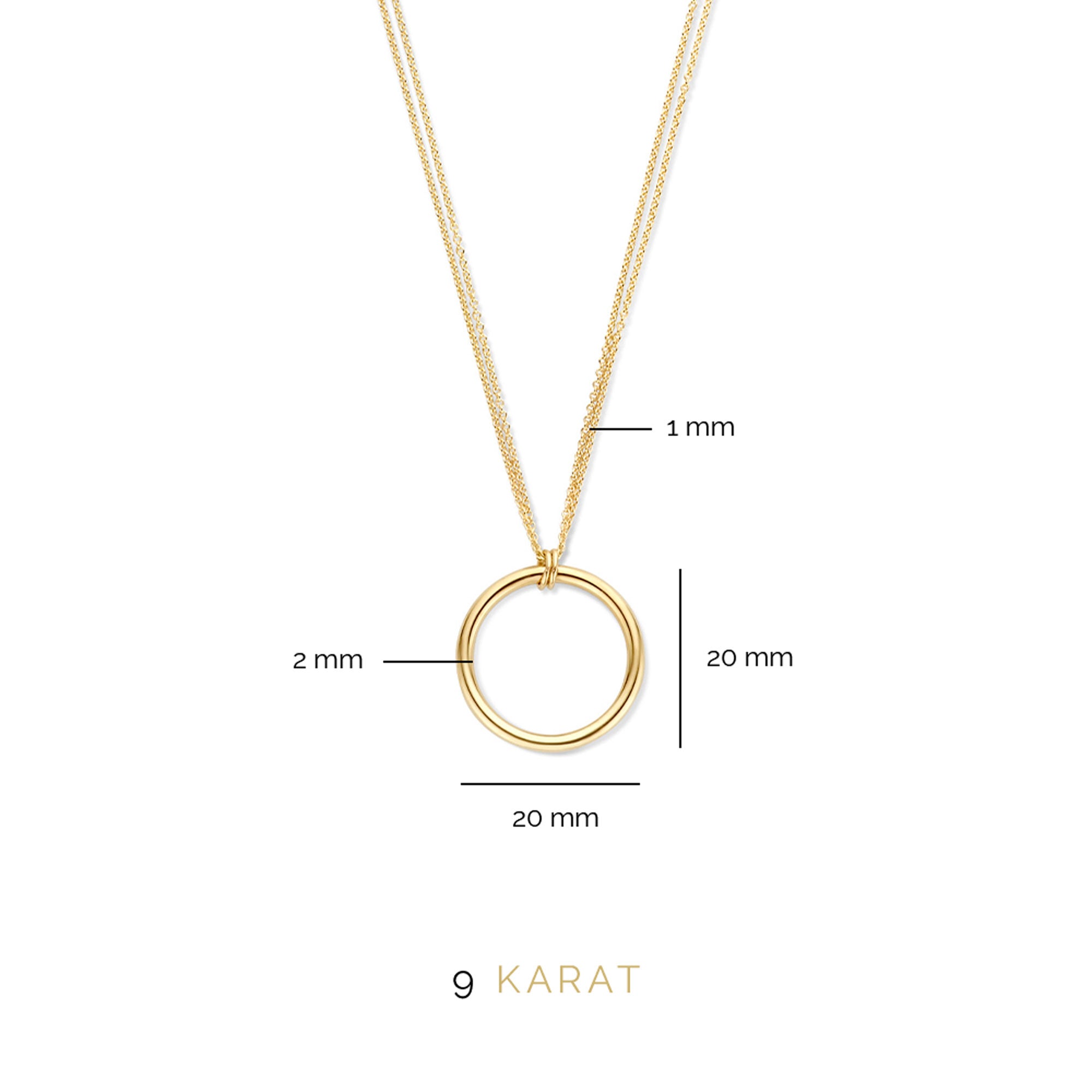 Beloro Jewels La Rinascente Constanza 9 carat gold Necklace BO340035