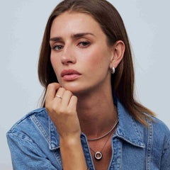 Sif Jakobs 925 Sterling Silver Palermo Piccolo Earrings SJ-E2588-CZ