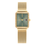 Tommy Hilfiger Tea Damenuhr In Gold Und Grün TH1782791