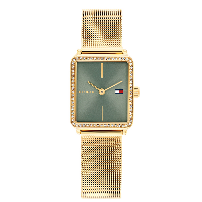 Tommy Hilfiger Tea Damenuhr In Gold Und Grün TH1782791-zoom-