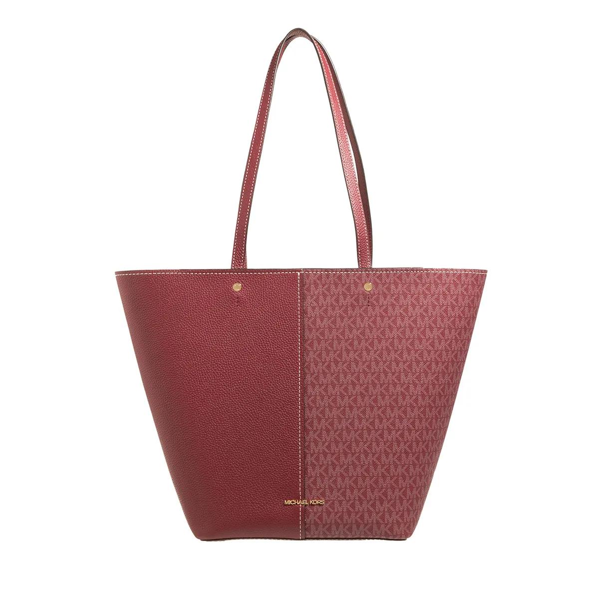 Michael Kors Flora Red Leather Shopper 2001-A0542954