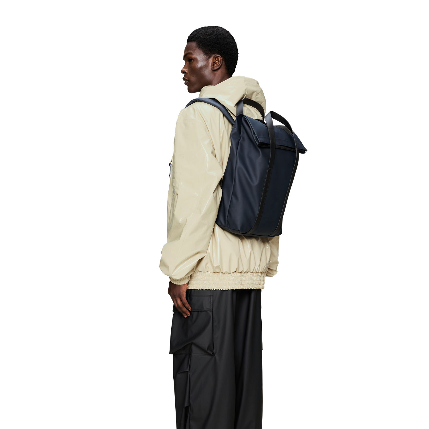 Rains Navy 2 Way Tote Backpack R12940-47