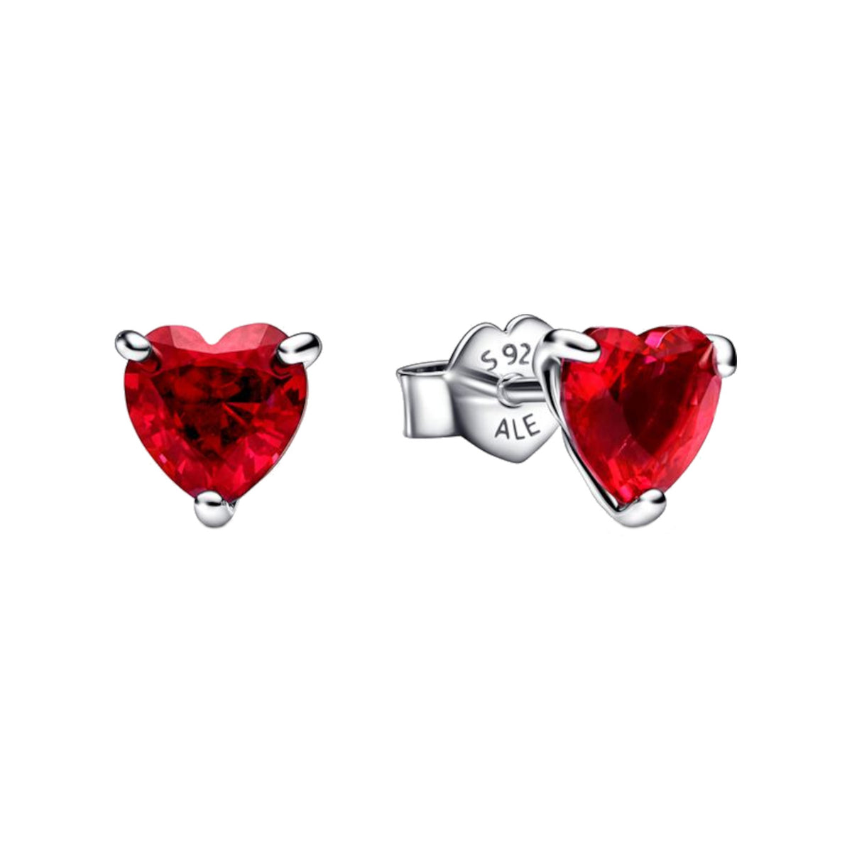 Pandora Timeless 925 Sterling Silver Heart Ear Studs 292549C01