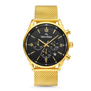 Mats Meier Grand Cornier Chronograph Men's Watch Gold Colored with Black MM00138