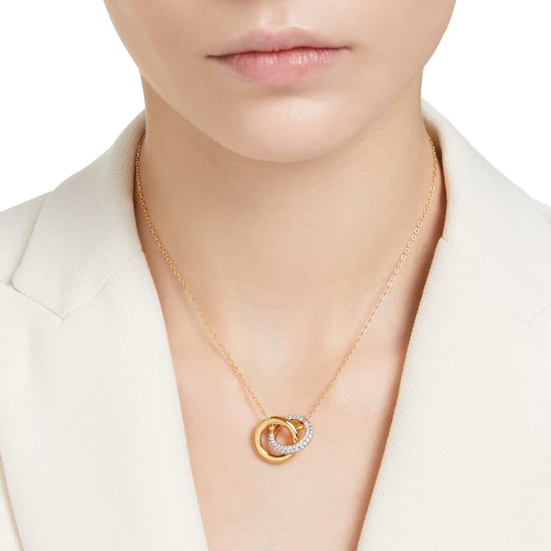Swarovski Dextera Goldfarbene Anhänger 5668820 (Länge: 38.00 - 45.00 CM-zoom-