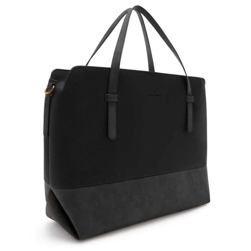 Violet Hamden Essential Bag Schwarze Schultertasche mit 13-Zoll-Laptopfach VH25034-zoom-