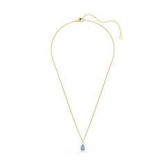 Swarovski Chroma Gold-Tone Necklace with Blue Crystal Pendant 5757786
