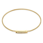 Isabel Bernard Le Marais Liaison 14 Karat Goldarmband mit Zirkoniasteinen IB320154
