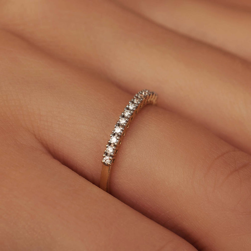 Isabel Bernard De la Paix Madeline 14 Karat Goldring mit Diamant 0.18 ct IBD330023-54-zoom-