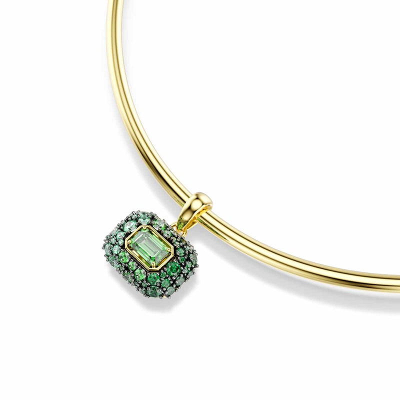 Swarovski Sublima Glam Goldfarbenes Choker mit grünen Akzenten 5760763-zoom-