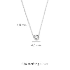 Violet Hamden Venus 925 Sterling Silver Necklace with Birthstone VH340009-JAN