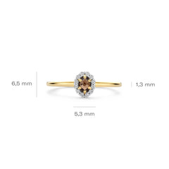 Blush 14 karat gold Ring 1258YSQ/54